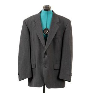 Hardwick Clothes Men's Blazer Suit Jacket Coat Charcoal Dark Grey 44R